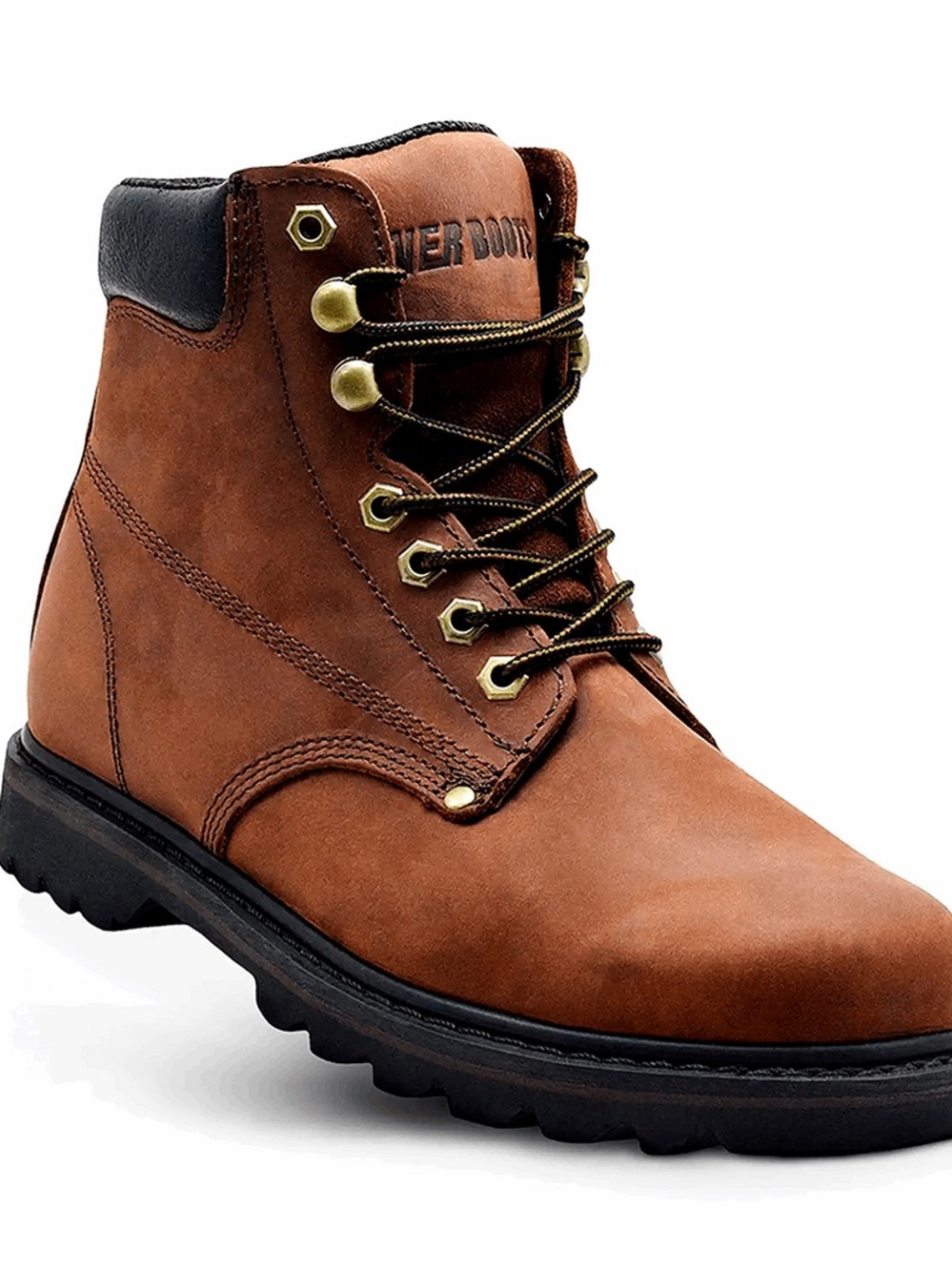 Men's Brown Ever Boots Lace-Up Work Boots Oil  & Slipresistant  no tag Size11